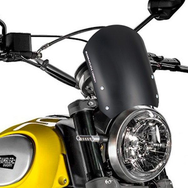 Windschild Classic Aluminium voor Scrambler